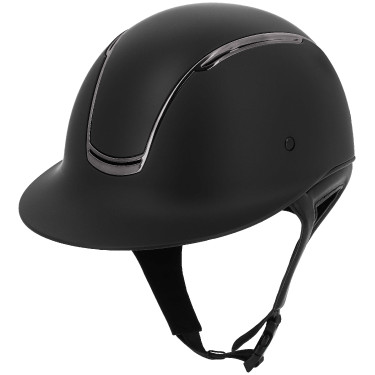Casco Equithème Soazy opaco cromo nero Nero / cromo