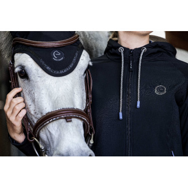 Giacca Softshell Je t'aime Equithème Victoria donna Nero