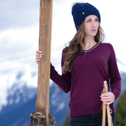 Maglione scollo a V Kimola Flags & Cup Maglione scollo a V Kimola Flags & Cup