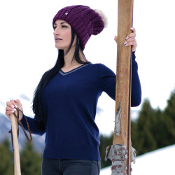 Maglione scollo a V Kimola Flags & Cup Maglione scollo a V Kimola Flags & Cup