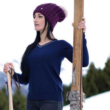 Maglione scollo a V Kimola Flags & Cup Maglione scollo a V Kimola Flags & Cup