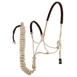 Testiera etologica + corda Norton Svezia Beige / marrone