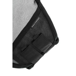 Maschera anti-mosche anti-UV Equithème con frange Nero