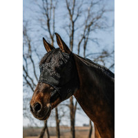 Maschera anti-mosche anti-UV Equithème Mesh S/O Nero