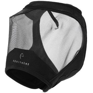 Maschera anti-mosche anti-UV Equithème Mesh S/O Nero