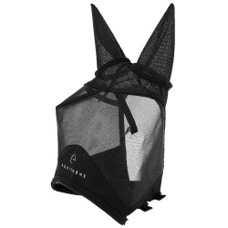 Maschera anti-mosche anti-UV Equithème Zipper Nero