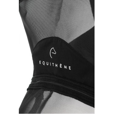 Maschera anti-mosche anti-UV Equithème Zipper Nero