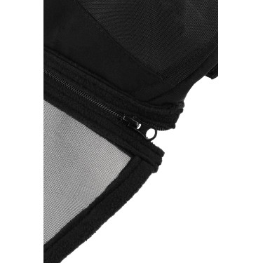 Maschera anti-mosche anti-UV Equithème Zipper Nero