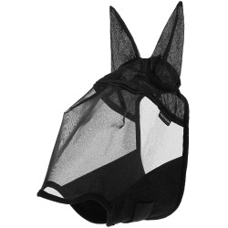 Maschera anti-mosche anti-UV Equithème Anatomic Nero