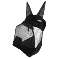 Maschera anti-mosche anti-UV Equithème Teddy Nero