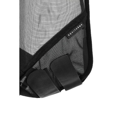 Máscara anti-moscas anti-UV Equithème 2 en 1 Nero