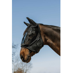 Fliegenmaske/ UV-Schutz Equithème Doux Nero