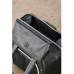 Borsa per strigliatura con rotelle Equithème Nero