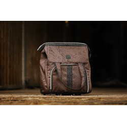 Borsa per strigliatura con rotelle Equithème Marrone