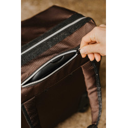Borsa per strigliatura con rotelle Equithème Marrone