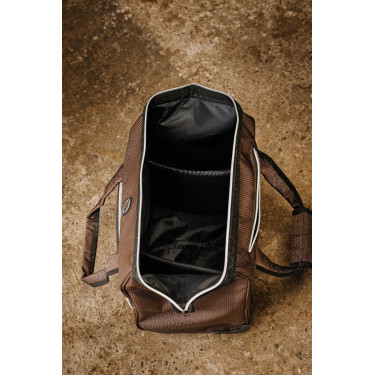 Borsa per strigliatura con rotelle Equithème Marrone