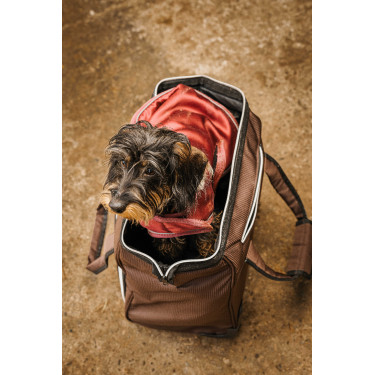 Borsa per strigliatura con rotelle Equithème Marrone