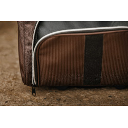 Borsa per strigliatura con rotelle Equithème Marrone