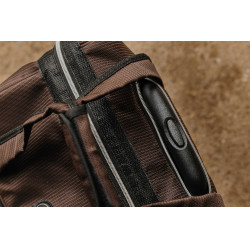 Borsa per strigliatura con rotelle Equithème Marrone
