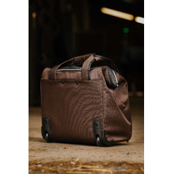 Borsa per strigliatura con rotelle Equithème Marrone
