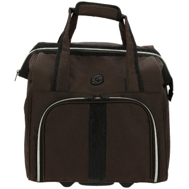 Borsa per strigliatura con rotelle Equithème Marrone