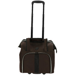 Borsa per strigliatura con rotelle Equithème Marrone