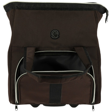 Borsa per strigliatura con rotelle Equithème Marrone