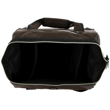 Borsa per strigliatura con rotelle Equithème Marrone