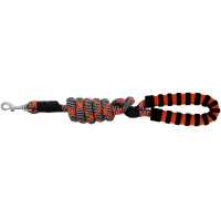 Guinzaglio per cane con manico EQUITHÈME - Haspen Nero / manico arancione