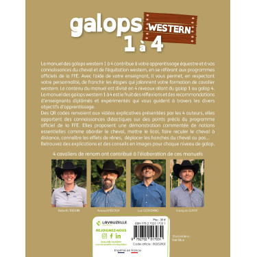 Galop WESTERN da 1 a 4 con video Lavauzelle
