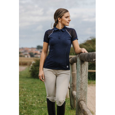 Polo Equithème Originals Agathe Marina Blu marino