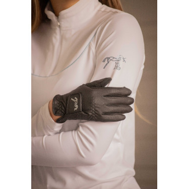 Guanti da equitazione Pénélope Lyoni Nero Guanti da equitazione Pénélope Lyoni Nero