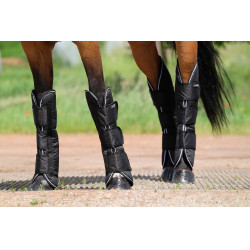 Ghette da trasporto Equithème Tyrex 600D Nero