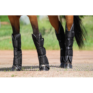 Ghette da trasporto Equithème Tyrex 600D Nero