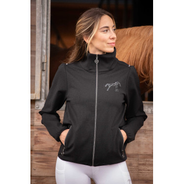 Giacca Pénélope Tweeny strass Nero