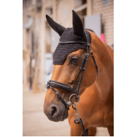 Cuffia per cavalli Pénélope Soundless Strass Nero