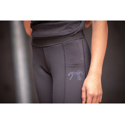 Pantaloni Pull On Eden by Pénélope Delphe Nero