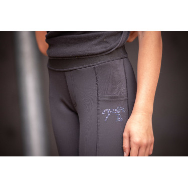 Pantaloni Pull On Eden by Pénélope Delphe Nero