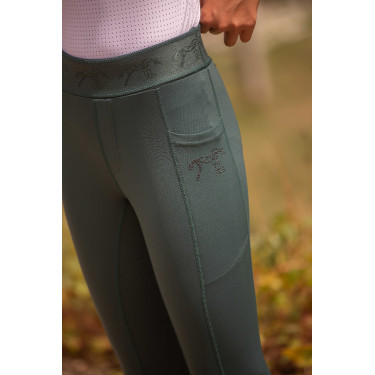 Pantaloni Pull On Eden by Pénélope Delphe Verde scuro