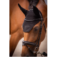 Cuffia per cavalli Pénélope Cotone Nero