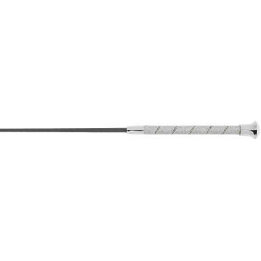 Frustino da dressage Whip & Go Strassy Argentato Argento