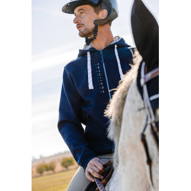 Felpa Equithème Hervé Blu navy