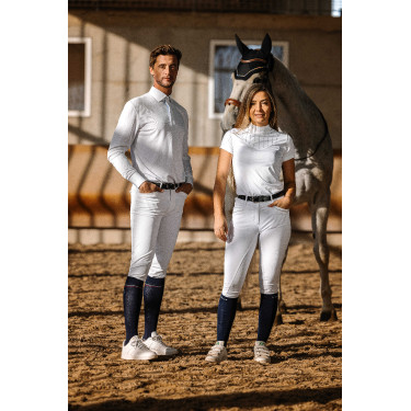 Polo Equithème Funza Maniche corte Bianco