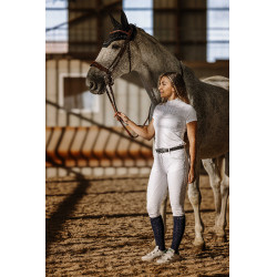Polo Equithème Funza Maniche corte Bianco