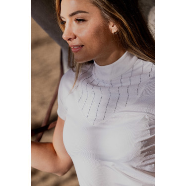 Polo Equithème Funza Maniche corte Bianco