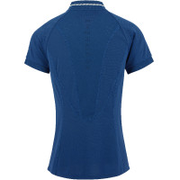 Polo Equithème Elodie Maniche corte Blu Monaco