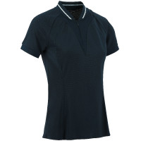 Polo Equithème Elodie Maniche corte Blu navy