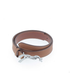Cintura Pénélope signature in cuoio traforato Blu Cintura Pénélope signature in cuoio traforato Blu