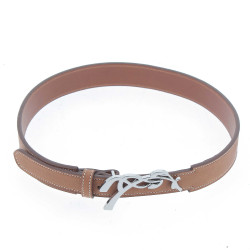 Cintura Pénélope signature in cuoio traforato Blu Cintura Pénélope signature in cuoio traforato Blu