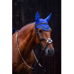 Cuffia anti-mosche Equithème Domino Blu reale Cuffia anti-mosche Equithème Domino Blu reale